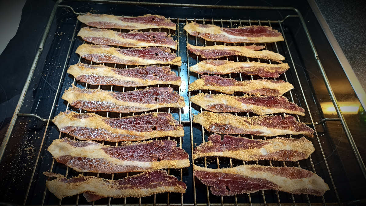 Bacon vor dem Saunagang